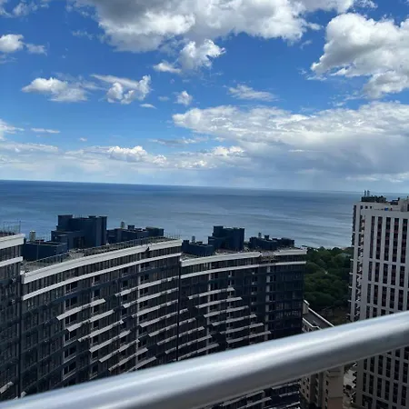 з видом на море в аркадії Apartment Odesa